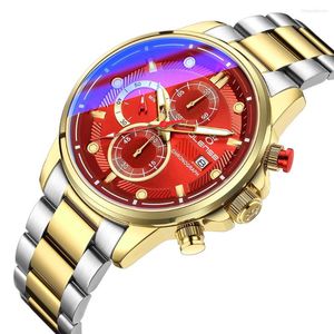 Orologi da polso OLENSE 2023 Top Brand Orologio da uomo al quarzo Automatico Data Orologio da polso Cronografo impermeabile in acciaio inossidabile Moda Casual Cassetta degli attrezzi