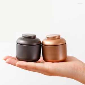 Enrolamento de presentes 30pcs/lote alimento grau pequeno jar de metal mini para nozes de chá em pó de embalagem de doces tubo reutilizável selado elegante e fresco