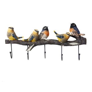 Sfondi American Wall Birds Hanger Resina Artigianato Decorazione Home Portico Adesivo da parete 3D Appeso a parete Appendiabiti Portachiavi Accessori per porte 230505