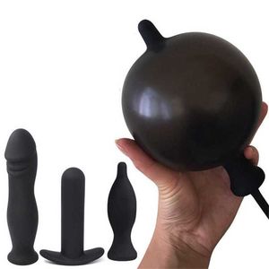 Sex Toy Massager Expansion Anal Device Plug Fun Female Products Chrysanthemum utveckla svans för att slitna SM uppblåsbar