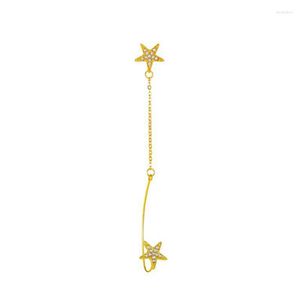 Studörhängen 1 PC unik strass geometrisk stjärna för kvinnliga flickor långa kedjor örn studs krok örhängen mode smycken