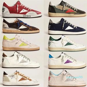 Goldenlies Gooselies Goodes Sneakers Женщины высококачественные повседневные туфли 22ss Италия бренд женские кроссовки Super Ball Star Luxury Sequin Classic White Doold S2WT