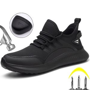 Безопасная обувь Fashion Safety Shoes Men Antifmashing Steel Steel Toe Cap Puncture Puncture.