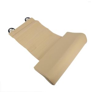 Bilarrangör Universal Seat Leather Leg Pad Support Extension Mat Soft Foot Cushion Knee Memory Beige