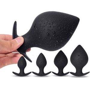 Sex Toy Massager 35-80mm Huge Anal Plug Anchor Base Silicone Dilation Training Fisting Butt Prostate Massage Buttplug