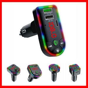 2023 New USB Type C Car Charger MP3 Player Mobile Phone Bluetooth Receiver For iPhone Xiaomi Portable Fast Charge Charger in Car Car-Charge Car-Charger Car Charging