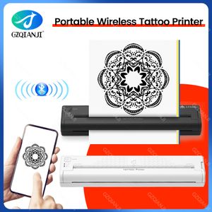 Thermal Paper Tattoo Stencil Transfer Printer Machine 50 Sheets Portable Maker Line Po Drawing Printing Copier 230504
