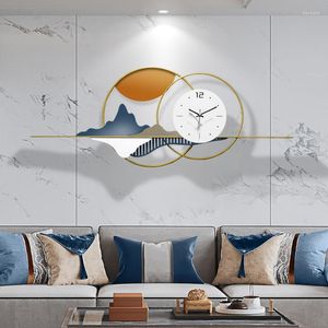 Orologi da parete Orologio minimalista di grandi dimensioni Design moderno Designer nordico Silenzioso Elegante Creativo Unico Horloge Murale Decorazione