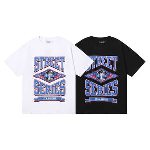 Modne ubrania od projektantów Koszulki 2023 Summer Trapstar Street Secret Print Podwójna przędza Szeroka sosna Unisex Casual Tshirt z krótkim rękawemCasual Cotton Streetwea