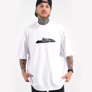 Berühmter Designer Herren-T-Shirt Dämon Frachtgalerie Deep Shirt Off White Mod Trend Street Hip Hop Print Crew Kragenhemd atmungsaktiv und falten Widerstand