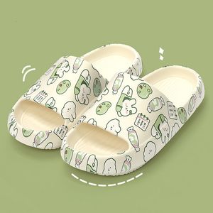 Rabbit Women Cartoon Slippers Summer Slides Sandals Outdoor Beach High Heels Thick Soft Non slip Sole Bathroom Men Ladie c