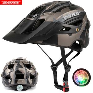 Hełm rowerowy Hełm rowerowy Casco Batfox dla mężczyzn zintegralnie oblepiony Capacete Ciclismo Mountain Bike Helmet Outdoor Sport