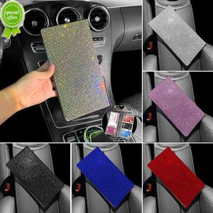 Ny Diamond Car Driver License Holder Bag Multifunktion ID -kort Holder Universal Wallet Bling Rhinestone Car Accessories for Woman