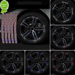 Nya 20st Bling Rhinestone Car Tire Rim Sticker Auto Decorative Sticker Safety Warning Stripe Wheel Hub biltillbehör för kvinnor