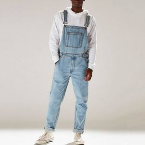 Mäns jeans herrar vår sommar denim dungarees suspender övergripande romper män höst vinter jumpsuit haklapp byxor byxor kläder 2023 230504