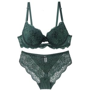 Bras define um novo conjunto de sutiãs roxos verdes sexy verdes 32/70 34/75 36/80 38/85 40/90 BC Cup de roupas íntimas femininas Lingerie de encerramento 230505