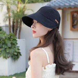 Hüte mit breiter Krempe Sonnenhut Faltbarer Anti-UV-Kordelzug Fischer Verstellbarer weicher Alltagsgebrauch Baumwollmischung Großer Sonnenschutz für den Außenbereich