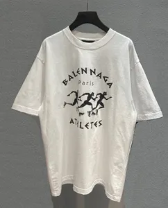 Herren-Plus-T-Shirts Polos Bestickte und bedruckte Sommerkleidung im Polar-Stil mit Rundhalsausschnitt aus reiner Street-Baumwolle 3es1