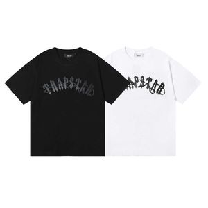 trappp Designer Fashion Clothing Tshirt Barbed Wire Arch Tee Dark Letter Print High Quality Double Yarn Cotton Short Sleeves Casual Streetwear Sportswear To