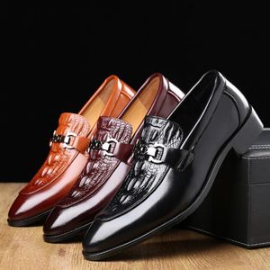 2023 Shoes Men Office Work Shoes Classic Comfortable Loafers Business Dress Shoes Moccasins Black Party Dress Wedding Shoe
