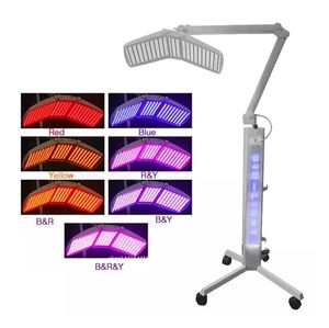 Utilizzare LED Cura della pelle Ringiovanimento Maschera viso sbiancante Bio Terapia della luce Fotone Trattamento della pelle Attrezzature professionali Supporto PDT Macchina 7 colori