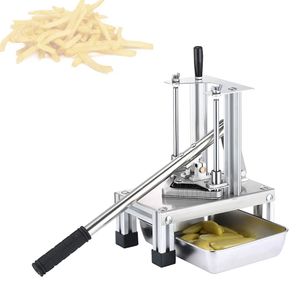 Tritaverdure commerciale Lame in acciaio inossidabile Home French Fry Dicer Patate Cipolle Affettatrice manuale Taglierina per frutta