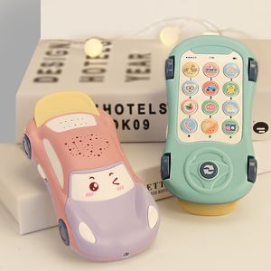 Toy Walkie Talkies Montessori Musical Toy For Baby 2 år Telefon Barn Mobiltelefon för småbarn Girls 13 24 månaders telefon för barn 1 år Boy Gift 230504