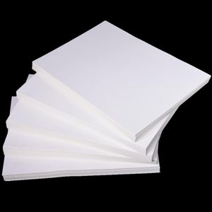 Kort 100 ark A4 White Kraft Paper Tjock Handmade Card Paper 70400GSM Papper Cut Material Högkvalitativt barn Handarbetskortstock