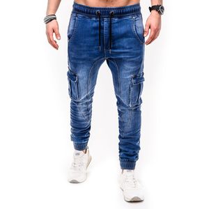 Jeans da uomo Casual Uomo Moda Color Block Multi tasche Sport Pantaloni cargo lunghi Pantaloni da lavoro per uomo jeans 230506