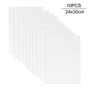 Supplies 10pcs Canvas Panel Acrylic Paint Watercolor Art Supplies Accessories Board Kids White Blank Primed Oil Painting Artist Beginner