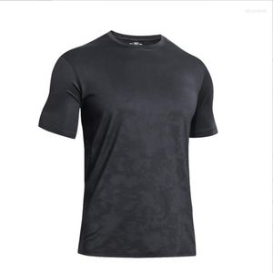 Men's T Shirts Men Summer Outdoor Sports Fitness Quick-Drying Short Sleeve T-shirt Male Mesh Basketball Training Running Top Tees