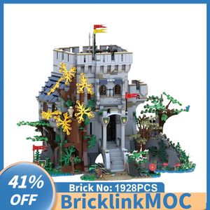 Bloki dostosowane 1928PCS MOC Europejski średniowieczny zamek