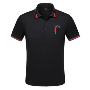 2023 Designer de verão Mens camisas de pólo masculino letra de luxo Carta clássica impressão tshirts lapela Red Green Stripe Printing T-shirt Poloshirt casual 3xl