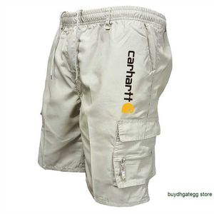 2023 Summer New Men's Short Fashion Brand Cart CarthartShorts Wojskowy Style Multi Pocket Praca Spodnie na zewnątrz