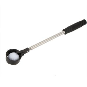 Other Golf Products 2M Ball Pick Up Portable Telescopic Stainless Steel Shaft Scoop Retriever Drop Ship 230505