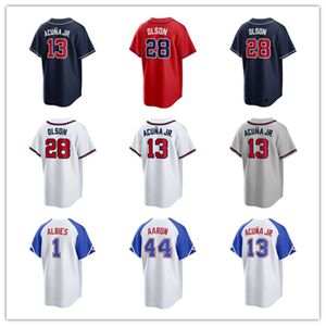 Custom Baseball Jerseys Men women Youth 3 Murphy 29 John Smoltz 31 Maddux 23 Michael Harris II 54 Max Fried 51 Chris Sale 11 Arcia 13 Ronald Acuna Jr. Matt Olson