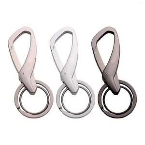 Chaves de chaves de carabiner de estilo retro clipe de anel de chaves para homens e mulheres cintura pendurada anti -Lost Universal FOB Keychain Car
