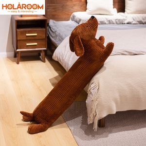 Yastık dekoratif yastık severler kahverengi sevimli İngiliz kısa bacaklı dachshund köpek kanepe dekorasyon yılı hediye peluş bebek 230505