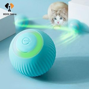 Toys Electric Cat Ball Toy Automatic Rolling Cat Teaser Ball Indoor Interactive for Cats Training Selfmoving Kitten Toys Pet Supplie