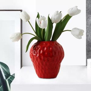 Vase Vintage Style Strawberry Blower Pot Vase Vase Decorative Orname Arranchade for Office Homestay Parts Gifts Decor