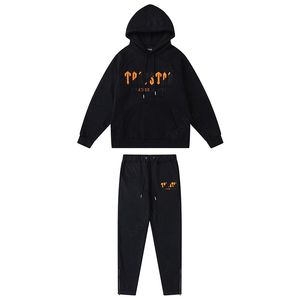 Trapstar Tracksuit Herren Pulloverhose Set Designer Hoodies Streetwear Sweatshirts Sportanzug Stickerei Plüsch -Schreiben Dekoration Dicke Hoodies Men Hosen W2