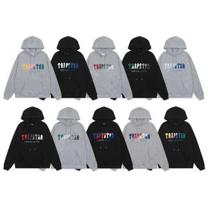 Designer Clothing Men's Sweatshirts Hoodie Trendy Trapstar New Towel Embroidery Letter Unisex Loose Casual Plush Hooded Sweater Trendy Fashion Streetwear Tops