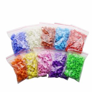 Träning 1000 PCS Pet Supplies Bird Clip Ring 8mm Plastic Digital Markup Parrot Pigeons 10 Färger Marking Ring No.1100