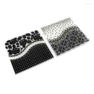 Texture Stencils Concave Convex Embossing Folders For Paper DIY Crafts