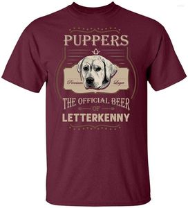 Męskie koszule Puppers Premium Większe Oficjalne piwo z Letterkenny Koszulka mężczyzn Kobiet Tee Letni styl Casual Wear