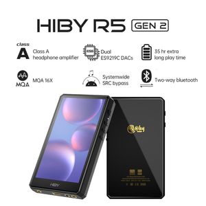 MP3 MP4 Oyuncular Hiby R5 Gen 2 MQA 16X II Android Müzik Hifi Bluetooth Kiralama Çift ES9219C Taşınabilir USB DAC DSD 35 Saat Runti 230518