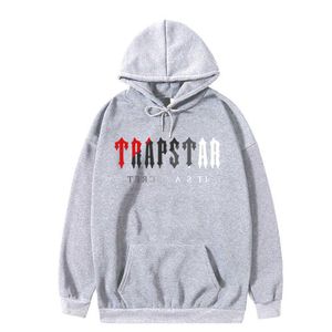 Дизайнерская одежда Мужские толстовки Hoodie a Hoodie a Hoodie New Trapstar Letter Print Harajuku Hoodie Sweater Fashion Streetwear Пуловерная куртка Топы для продажи