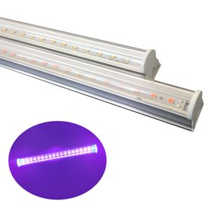 LED T5 Light 1ft 2ft 3ft 4ft 4ft 5ft T5 UV Light Tube Glow في الظلام للإضاءة على المسرح ملصق الفلورسنت جسم الطلاء الهالوين ديكور Crestech168