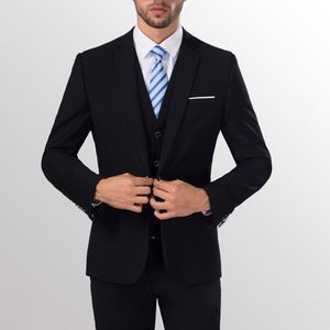 Mäns kostymer blazers män smal passform affärsdräkt en knapp formell tvådelar brudgum bröllop mäns blazers set byxor affärsjacka trajes de hombre 230506