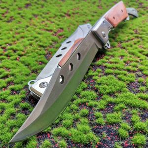 Campingjakt knivar fällbara kniv rostfritt stål camping taktisk kniv bilförsvar utomhus hög hårdhet skarp fickkniv p230506